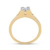 Image 4 : Princess Diamond Bridal Wedding Ring Band Set 1/2 Cttw 10kt Yellow Gold