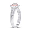 Image 4 : Diamond Bridal Wedding Ring Band Set 1/2 Cttw 10kt Two-tone Gold