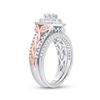 Image 3 : Diamond Bridal Wedding Ring Band Set 1 Cttw 14kt Two-tone Gold