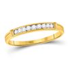 Image 4 : His Hers Diamond Solitaire Matching Wedding Set 1/2 Cttw 14kt Yellow Gold