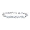 Image 1 : Diamond Infinity Link Bracelet .01 Cttw Sterling Silver