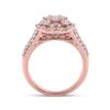 Image 4 : Diamond Oval Ring 1 Cttw 14kt Rose Gold