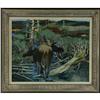 Image 2 : OIL PAINTING DANNY PIERCE WA MOOSE CALF