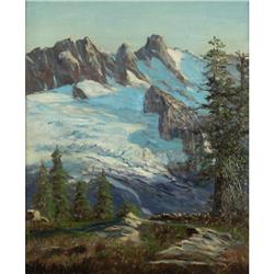 JOHN NORMAN OIL PAINTING NW LANDSCAPE