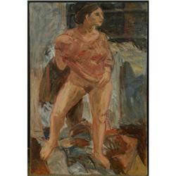 OIL PAINTING EUGENE PIZZUTO NUDE