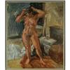 Image 1 : LARGE OIL PAINTING EUGENE PIZZUTO WA STANDING NUDE