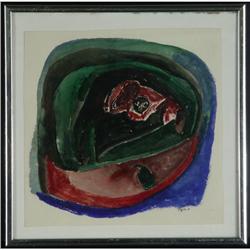 EGG TEMPERA PEHR HALLSTEN NORTHWEST MID-CENTURY