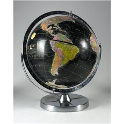 VINTAGE BLACK ENCYCLOPEDIA BRITANNICA GLOBE