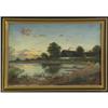 Image 2 : OIL PAINTING KOEFOD HANSEN FARMHOUSE LANDSCAPE