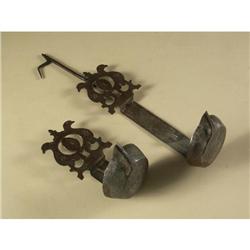 VINTAGE CAST IRON WHALE OIL LAMP