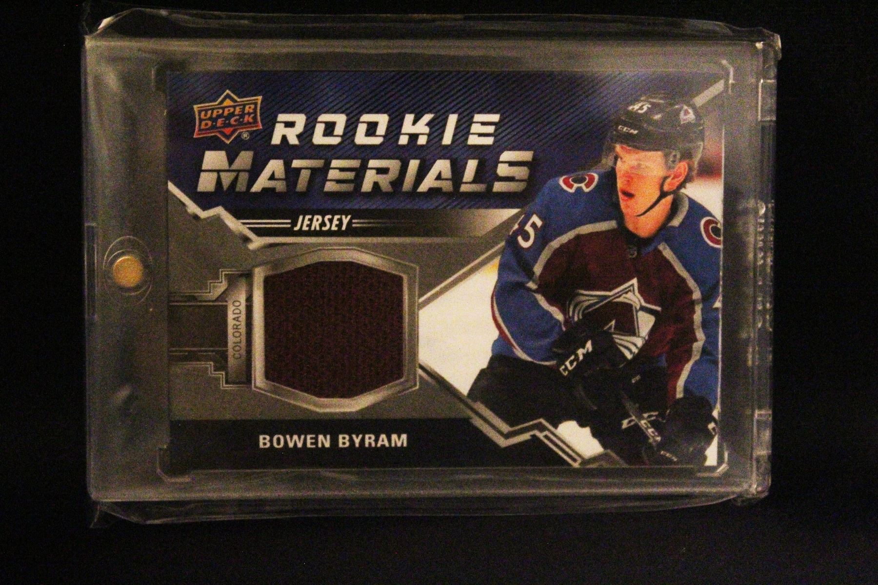Byram Rookie Patch Auto 2020-21 UD Series 1 Rookie Materials Jersey Bowen Byram Patch RC