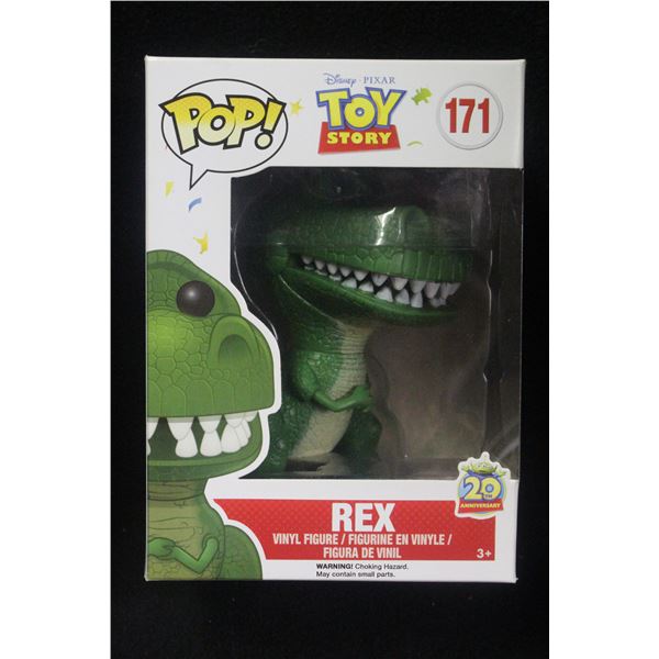 Funko Pop Vinyl Toy Story Rex Figure