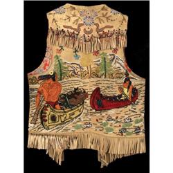 Wild West Show Vest, 22" Heavily beaded