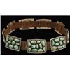 Image 1 : Navajo Turquoise and Silver Concho Belt