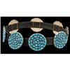 Image 1 : Concho Belt, Sterling and Turquoise