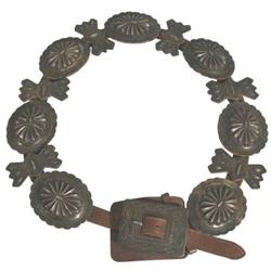 Navajo Sterling Concho Belt