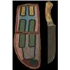 Image 1 : Blackfoot Knife with Beaded Scabbard, c. 1860s
