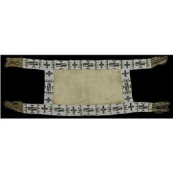 358: Sioux Beaded Saddle Blanket, c. 1890s