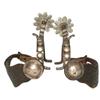 Image 1 : 507: Rex Schnitger Spurs, Silver overlaid/inlaid