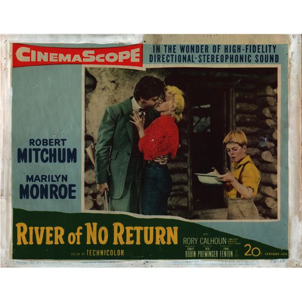River of No Return original 1954 vintage lobby card