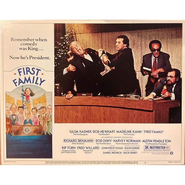 First Family original 1980 vintage lobby card