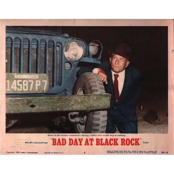 Bad Day at Black Rock original 1954 vintage lobby card