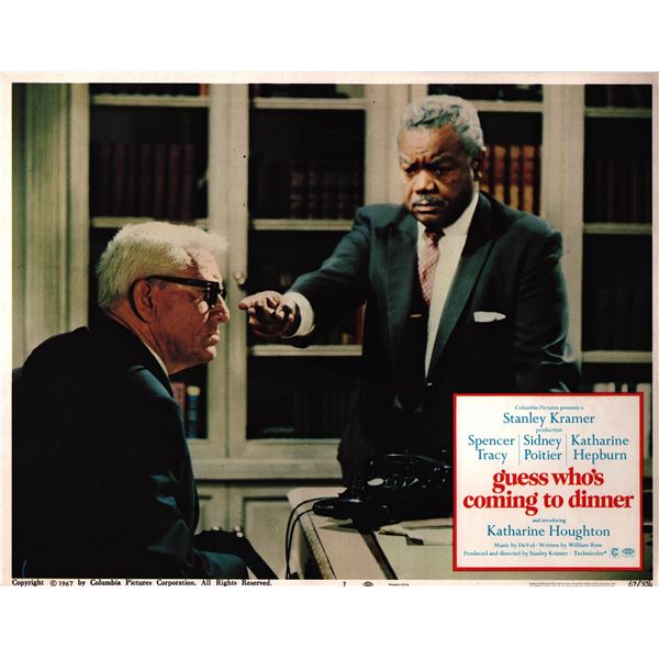 Guess Who's Coming to Dinner original 1967 vintage lobby card