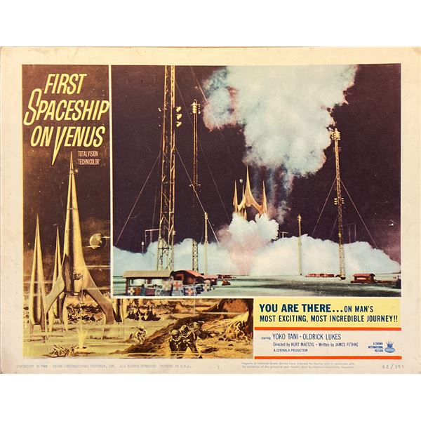 First Spaceship on Venus (The Silent Star) original 1962 vintage lobby card