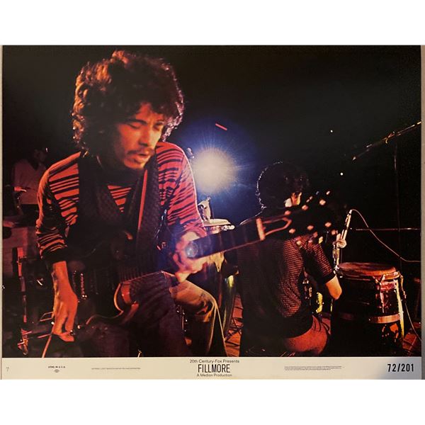 Fillmore original 1972 vintage lobby card
