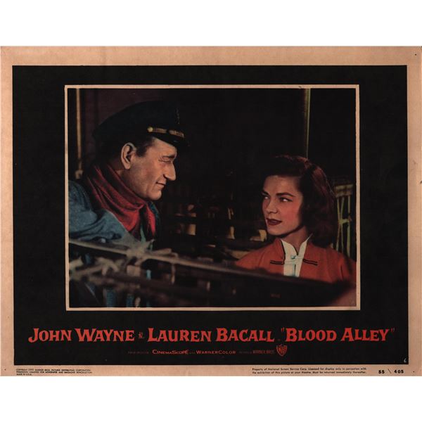 Blood Alley original 1955 vintage lobby card