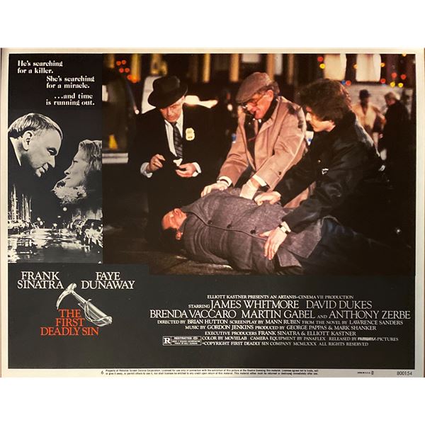 The First Deadly Sin original 1980 vintage lobby card