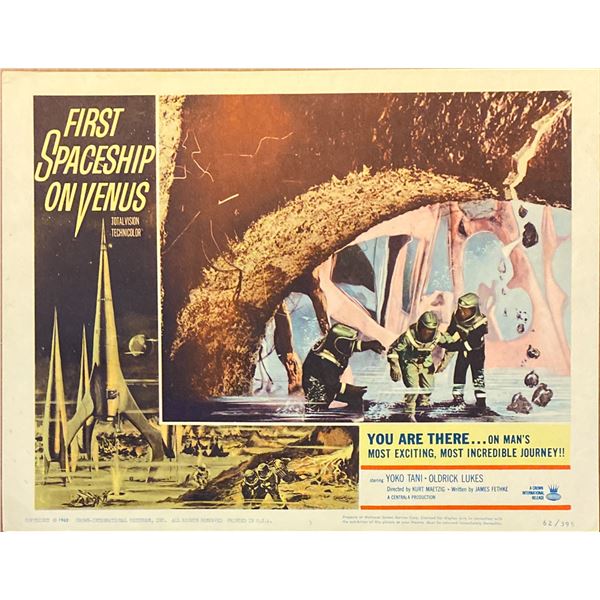 First Spaceship on Venus (The Silent Star) original 1962 vintage lobby card