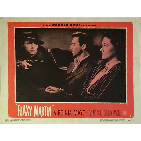 Flaxy Martin original 1949 vintage lobby card