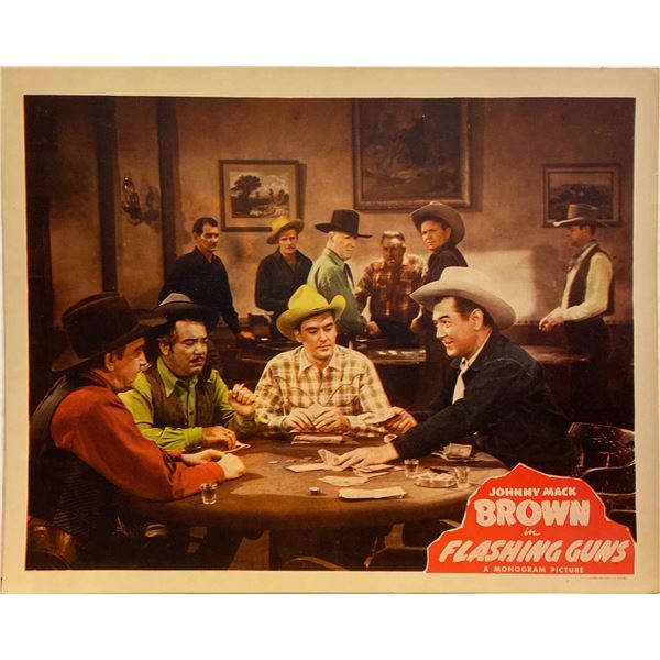 Flashing Guns original 1947 vintage lobby card
