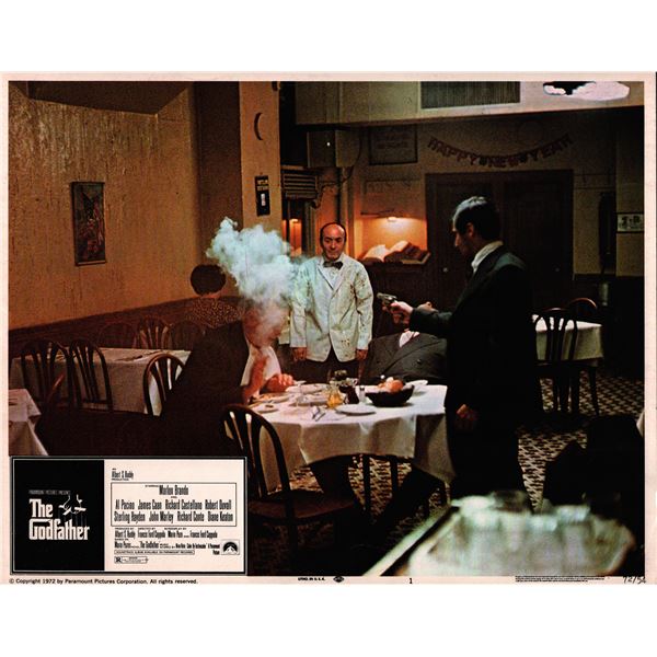 The Godfather original 1972 vintage lobby card