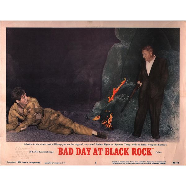 Bad Day at Black Rock original 1954 vintage lobby card