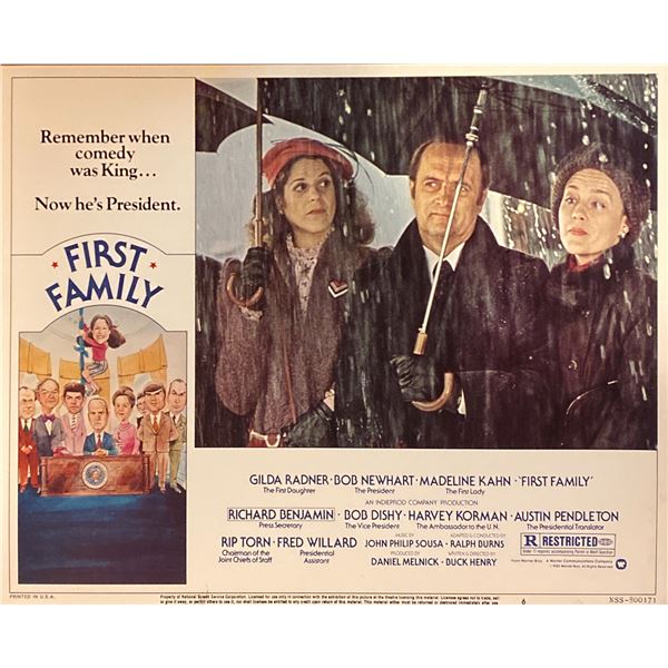 First Family original 1980 vintage lobby card
