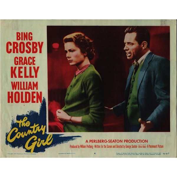The Country Girl original 1954 vintage lobby card