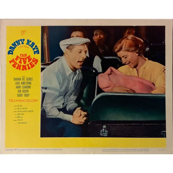 The Five Pennies original 1959 vintage lobby card