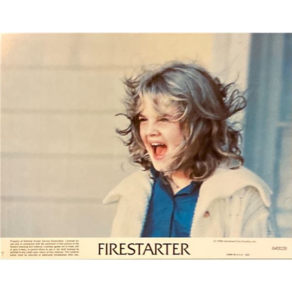 Firestarter original 1984 vintage lobby card