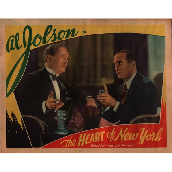 The Heart Of New York (Hallelujah, I'm a Bum) original vintage lobby card