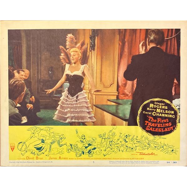 The First Traveling Saleslady original 1956 vintage lobby card