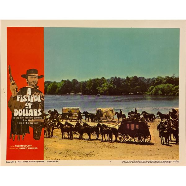 A Fistful of Dollars original 1966 vintage lobby card
