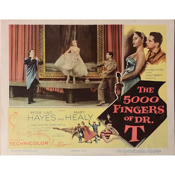 The 5,000 Fingers of Dr. T. original 1953 vintage lobby card