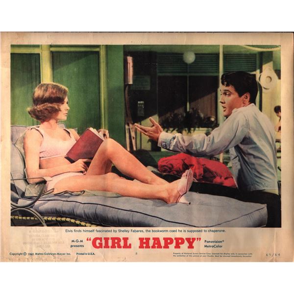 Girl Happy original 1965 vintage lobby card