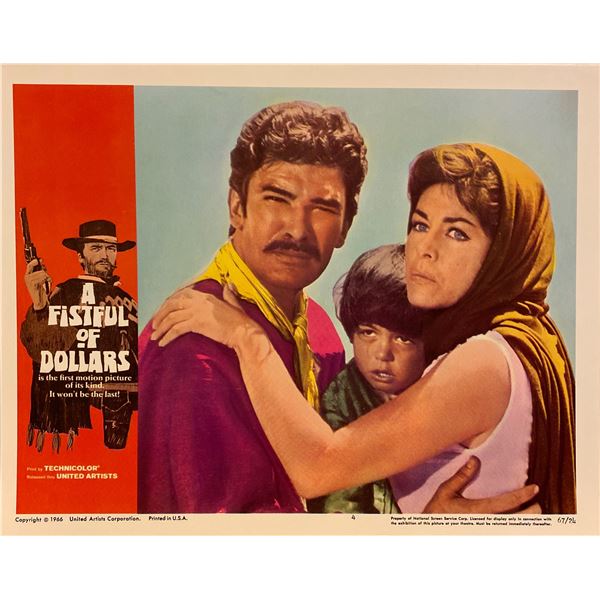 A Fistful of Dollars original 1966 vintage lobby card