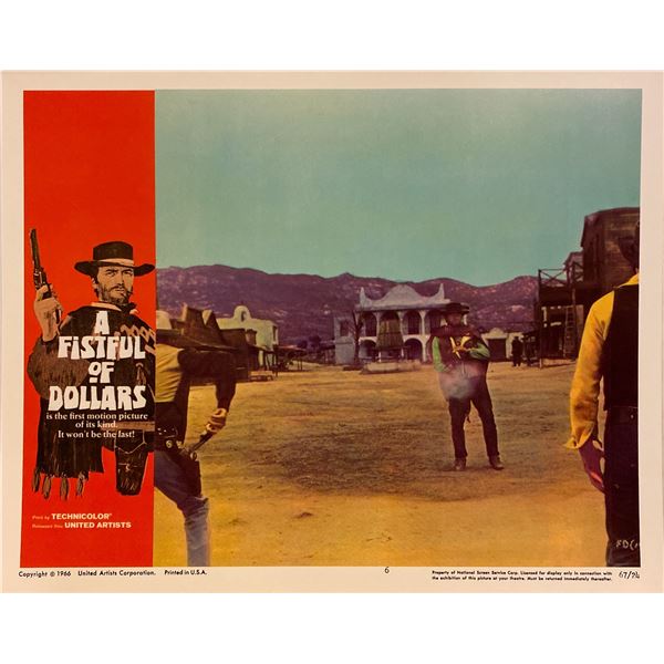 A Fistful of Dollars original 1966 vintage lobby card