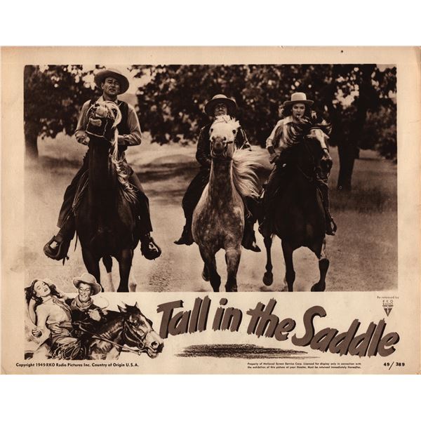 Tall in the Saddle original 1949 vintage lobby card