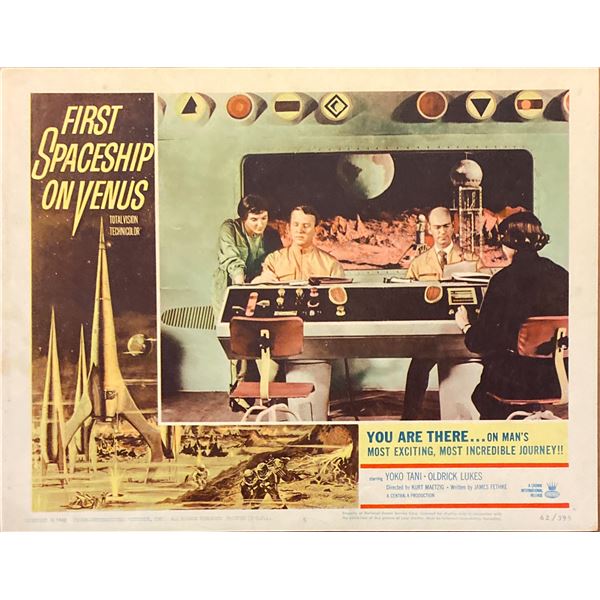 First Spaceship on Venus (The Silent Star) original 1962 vintage lobby card