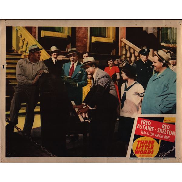 Three Little Words original 1950 vintage lobby card